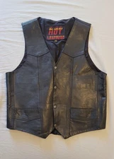 Size XL Hot Leathers Motorcycle Vest