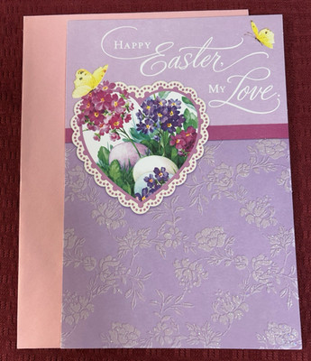 Happy Easter Greeting Card & Envelope  ~ Happy Easter, My Love