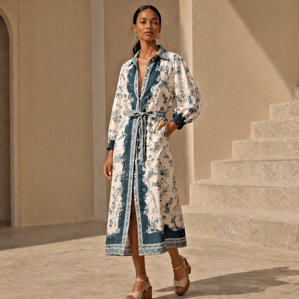 knee length dresses for ladies FLETCHER MIDI DRESS main image 1