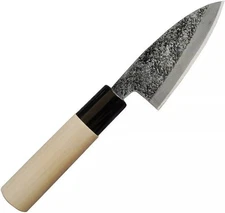 Mikihisa Kitchen Knife Tsuchime Carbon Steel 2 Blade Poplar Wood Handle - L038