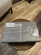 Studio Design Rhiver 2 Handle Bathroom Faucet Brushed Nickel