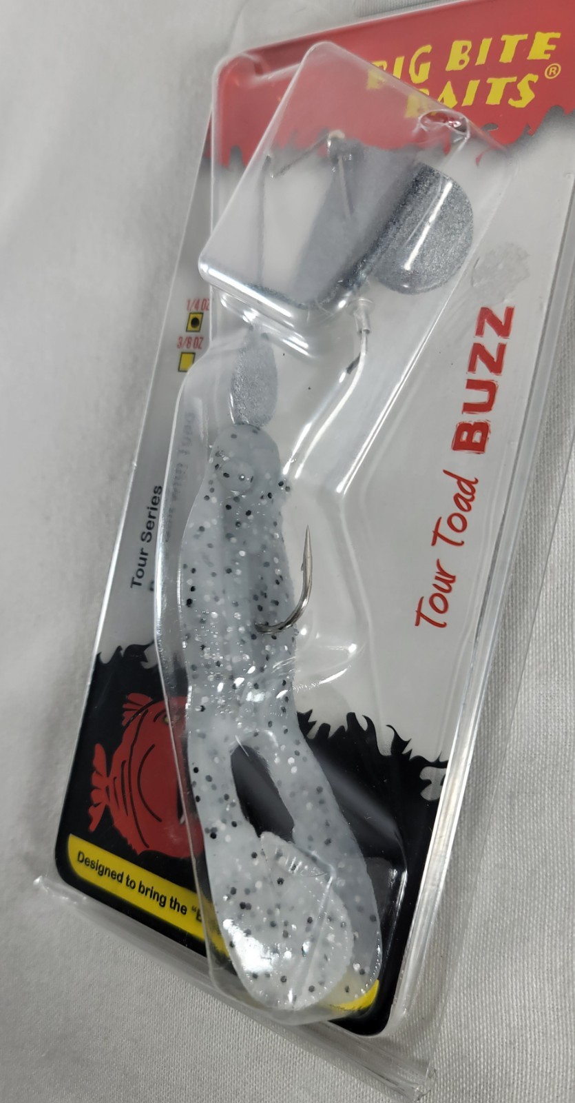 Big Bite Baits Tour Series Toad Buzzbait Skirtless 1/4 Oz Surface Buzzing Lure - Image 3