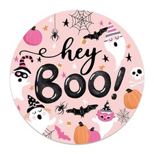 500 Pcs Halloween Stickers Roll 2 Inch Round Cute Ghost Boo Pumpkin Bat Self-Adh
