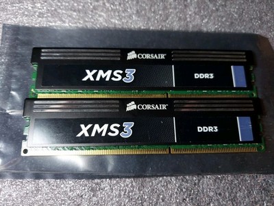 Pair 2 2GB Tested GOOD Corsair XMS3 DDR3 1600 MHz PC3 12800 XMP RAM Memory DIMM