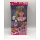 Vintage 1995 Foam n Color Barbie Doll Mattel NIB Pink Dress Washable Hair Toy