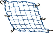 Powertye Adjustable Cargo Bungee Nets 15"x15" Blue Motorcycle ATV UTV 50153