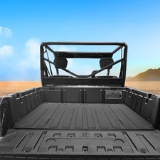 KEMIMOTO UTV Rubber Cargo Bed Mat Compatible 2016 Can-Am Defender B0107-00601BK