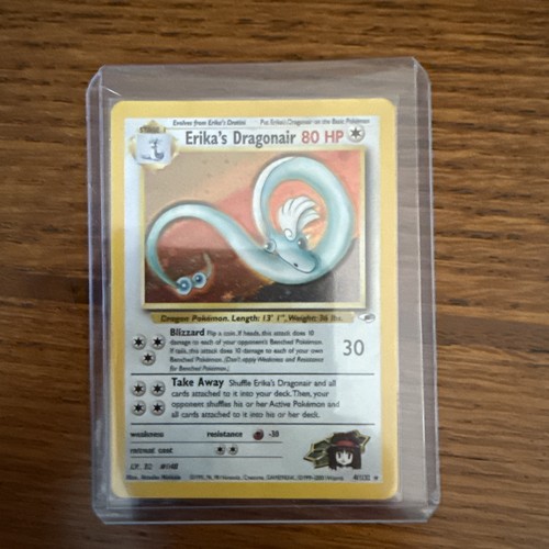 Erika's Dragonair - Gym Heroes Unlimited Holo Rare 4/132 (2000) Pokemon WOTC TCG