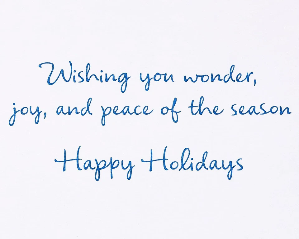 Papyrus Boxed Christmas Cards with Envelopes, Peace of the Season (14-Count) - Image 3 of 4