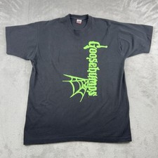 VTG 1990s Goosebumps Big Print T-Shirt Size XL Single Stitch 2-Sided FOTL