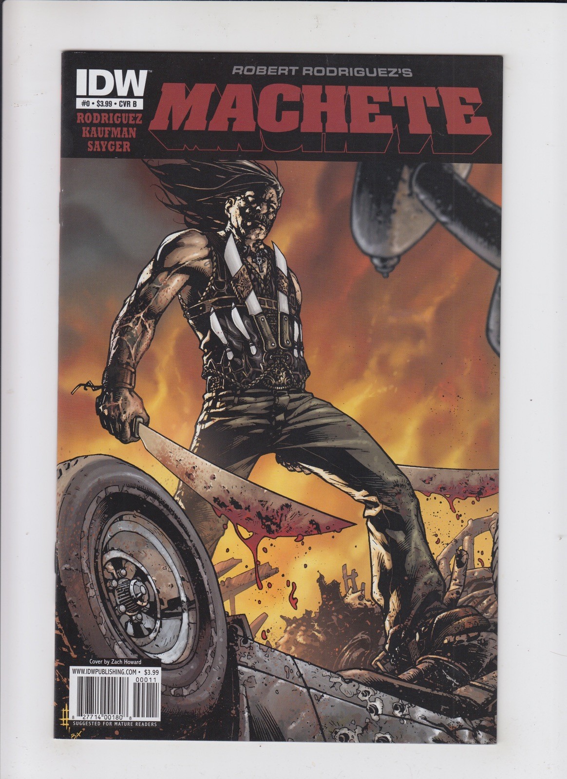 Machete 0 1-Shot 2010 Variant Cover B Danny Trejo Tarantino Robert Rodriquez 9.0