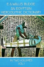 Egyptian Hieroglyphic Dictionary Paperback E. A. Wallis Budge