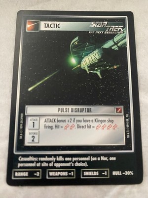Star Trek CCG 1E Blaze of Glory PULSE DISRUPTOR Card NEVER PLAYED