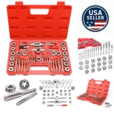 40-Piece  Metric Tap and Die Set with Accessories - Essential Tool Kit
