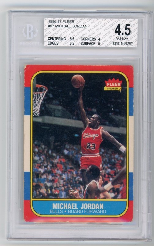 86-87 Fleer Michael Jordan Rookie Card - Michael Jordan Cards