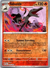 Salazzle 24/142 Uncommon Stellar Crown Pokemon Reverse Holo NM