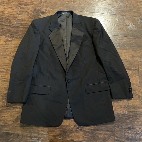 Balmain, Giacca smoking vintage Pierre Balmain - nera 100% lana - tacca S/B taglia 42 lunga