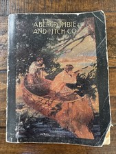 Antique ABERCROMBIE & FITCH 1910 Mail Order CATALOG fishing guns camping, Hunt