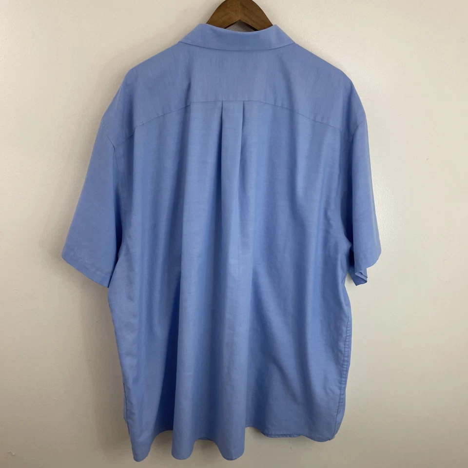 Roundtree & Yorke TravelSmart Shirt Mens 4XB Big 4X Short Sleeve Button Down * - Image 2 of 4