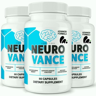 Neurovance Capsules, Neuro Vance Brain Function and Memory Support - 3 Pack