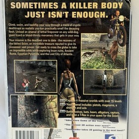 1996 Tomb Raider SEGA SATURN Video Game Back Cover ONLY