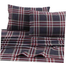 5-ounce Flannel Printed DP SS Multi Queen Heritage Plaid