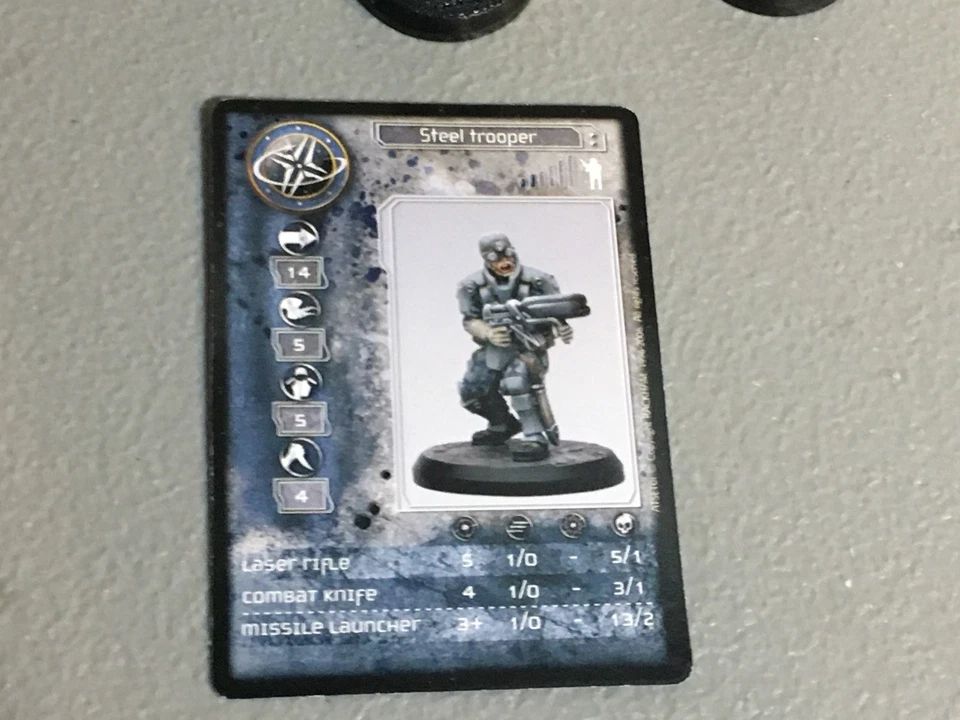 A31160 RACKHAM AT-43 UNA STEEL TROOPERS 4 PK MINI CON TARJETA Foto 2 de 4