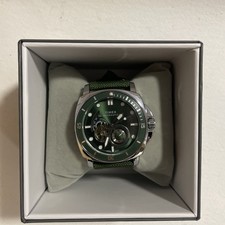 Timex Auto Open Heart Green Dial and Strap 24HR Dive Watch