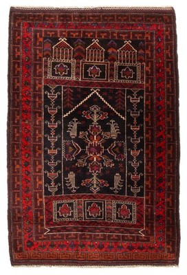 Traditional Vintage Hand-Knotted Oriental Carpet 2'9'' x 4'1'' Wool Area Rug