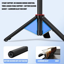 Quick Release Tripod 360 Degree Ball Head Adjustable Height Extendable