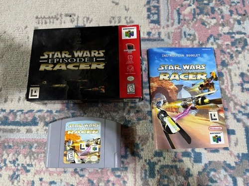 Star Wars Episode I: Racer (Nintendo 64, 1999) - With Box and Manual