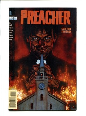 Preacher #1 - Glenn Fabry Cover / 1st App Reverend Jesse (7.0/7.5) 1995