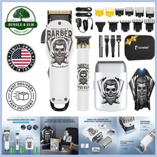 Comprehensive Hair Clippers Set with USB Charging & Grooming Accessories for Men