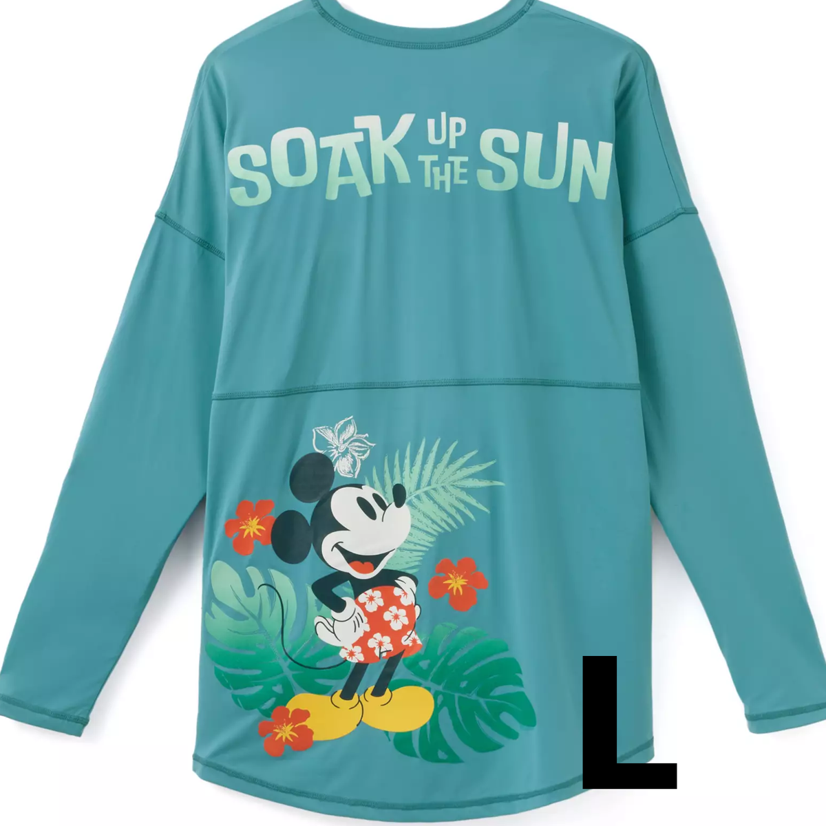 Disney Parks Rash Guard UPF 50+ Spirit Jersey LARGE Soak Up The