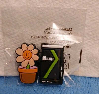 New 2025 LOWE'S REWARD MEMBER ONLY EXCLUSIVE CROC SHOE CHARMS MULCH SUNFLOWER 