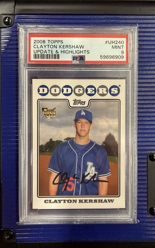 Clayton Kershaw 2008 Topps Update Rookie RC LA Dodgers #UH240 PSA 9 MINT 🔥