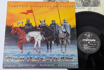 Warfare Noise BRAZIL 1st press Lp 1986 Cogumelo Sarcofago Chakal Holocausto