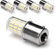 12 Volt BA15S Led Bulbs,1156 1141 6000K Daylight White,Dc Bayonet Single Contact