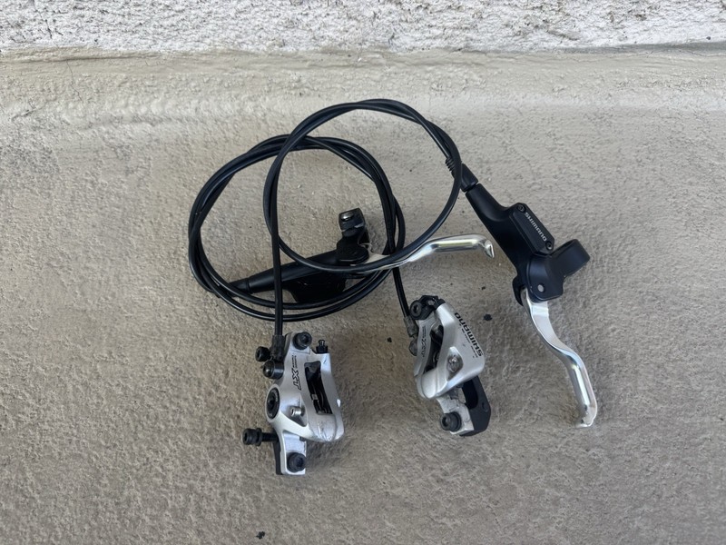 SHIMANO XT Hydraulic Brake Set Front & Rear - Used Good Condition