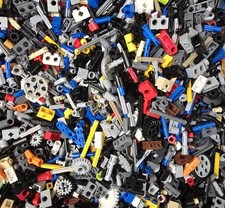 LEGO Technic 100G or 200 piece Mixed Parts Connectors Pins Axles gears Small