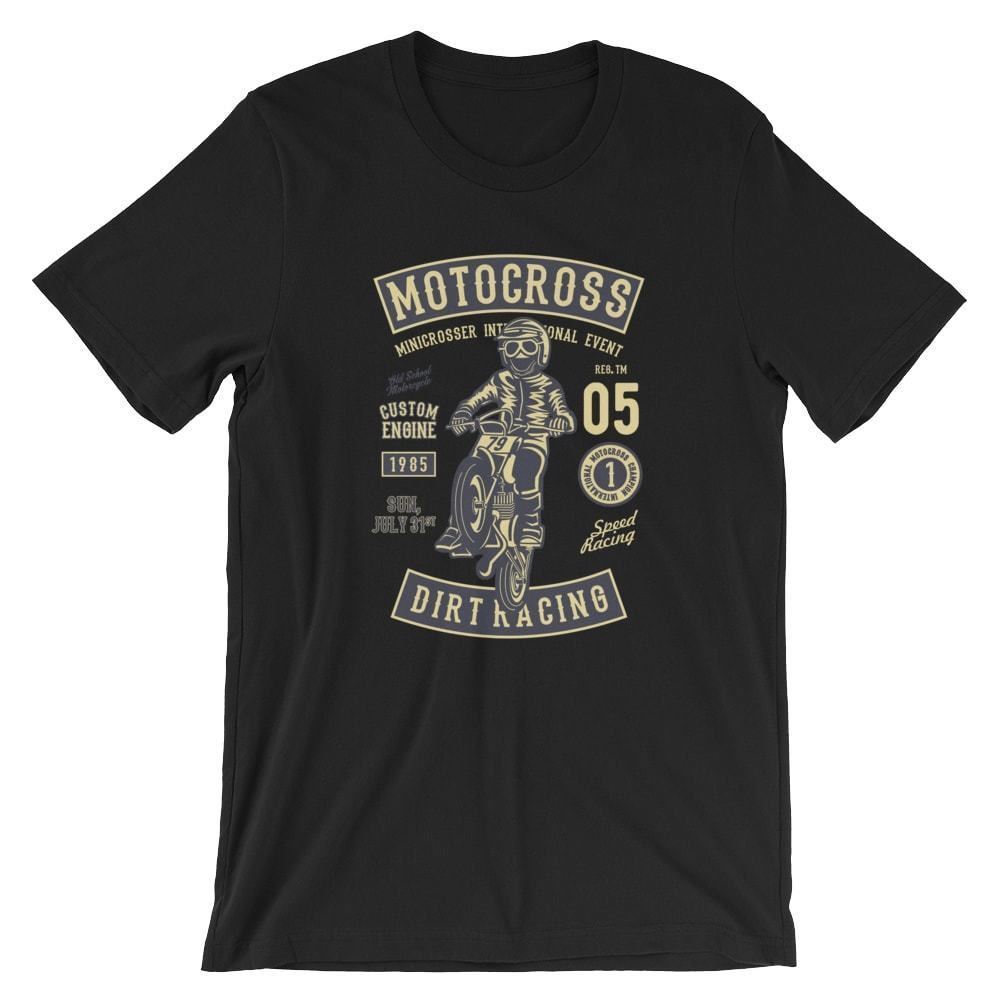 T-shirt manche courte Homme 100% coton moto militaire motif de face