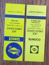 JACK SUNOCO GAS STATION MATCHBOOK COVERS: BROSSARD, QUEBEC EMPTY MATCHCOVERS B23