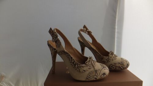 Donald J Pliner Sand Rosette Grey Shoes Pumps w Box size 6 Made in Italy $300 - Picture 2 of 9