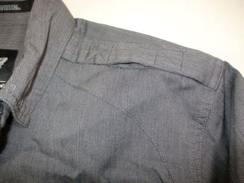 HARLEY-DAVIDSON S/S Button Down Shirt~Men's L~Embroidered~Epaulets~EUC! - Picture 8 of 8