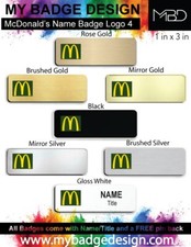 McDonald's Employee Name Badge