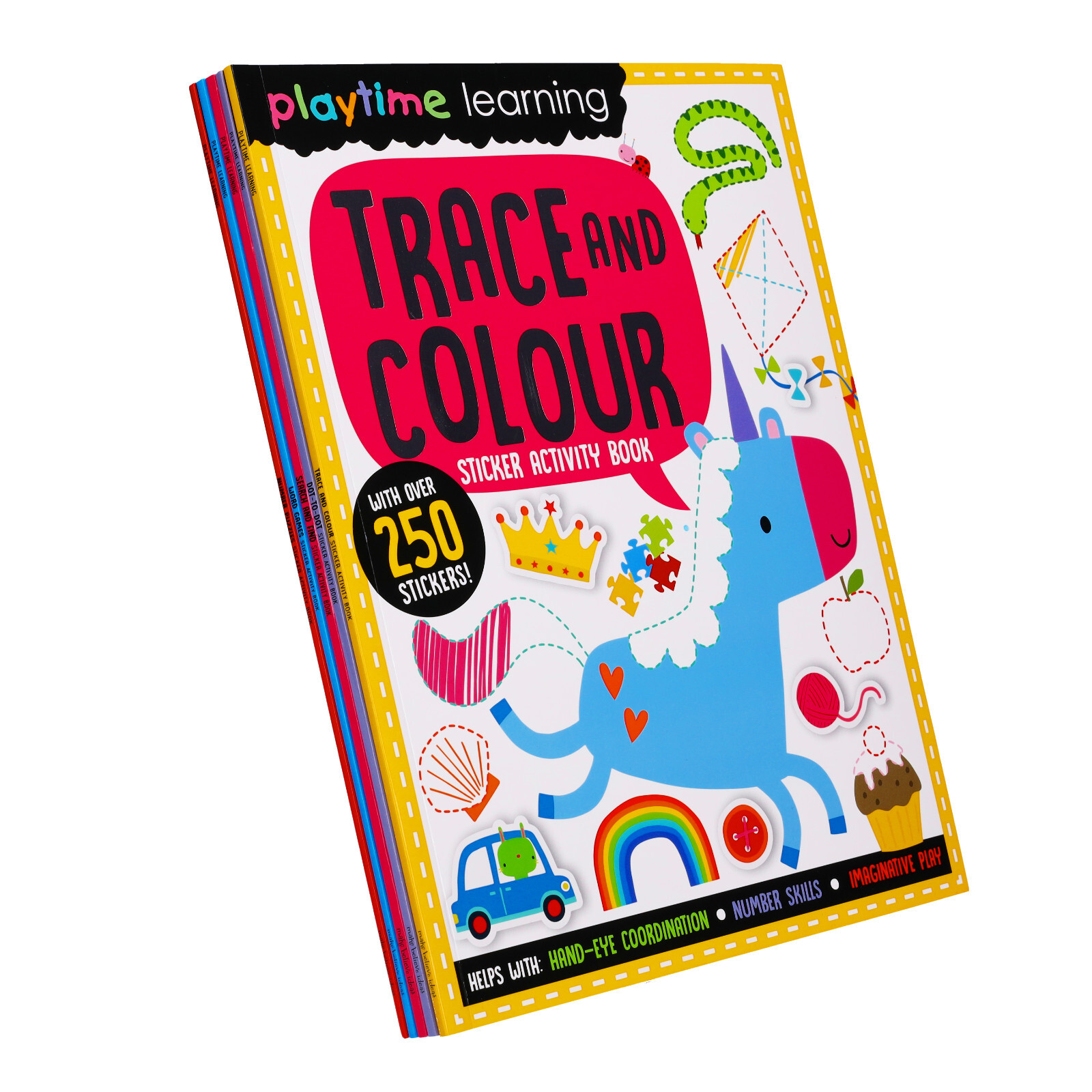 Playtime Learning Sticker Activity 5 Books Children Collection Paperback Set
