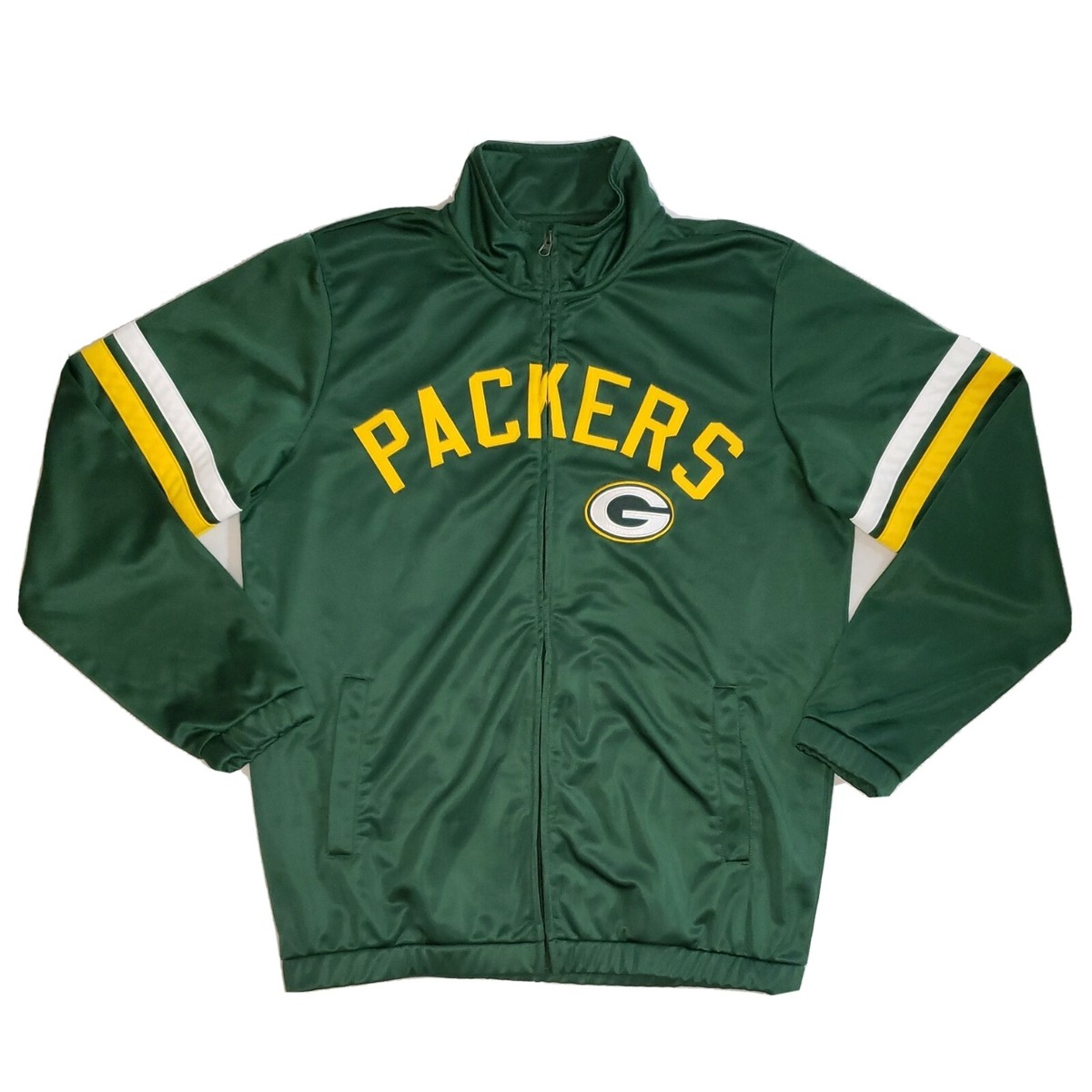 NFL Green Bay Packers Sewn Letter Lightweight Jacket Men's Large By GIII  Apparel