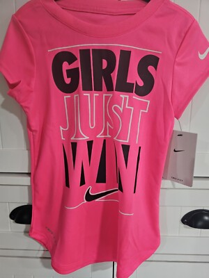 Girls Kids Youth NIKE Short Sleeve Shirt NEW Hyper Pink Size