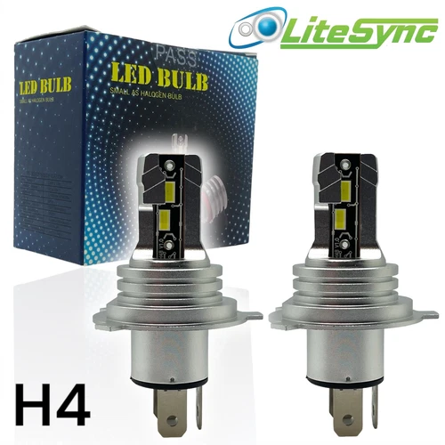 LiteSync H4 472 LED Headlight Bulbs 6000K For Kia Stonic 2017-2024 - Picture 1 of 12