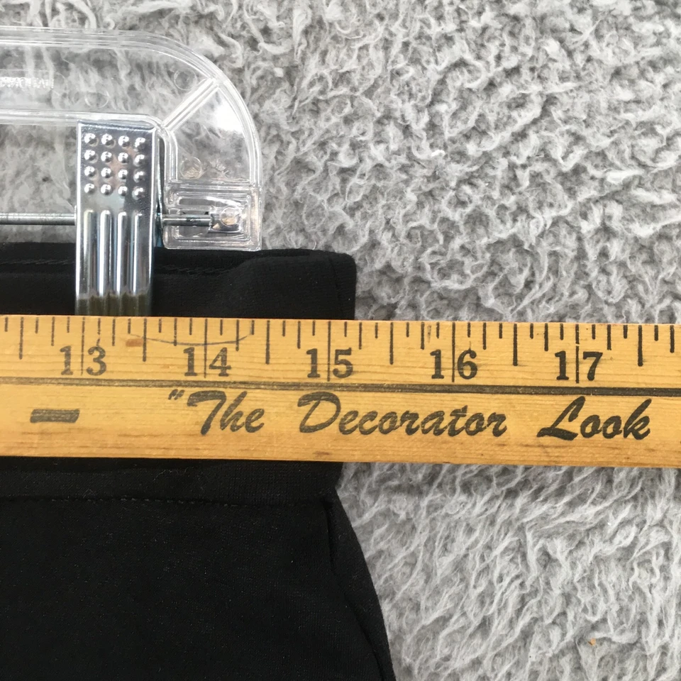 Anne Klein Pull On Pleated Skinny Ankle Pants Womens Medium Black High Rise - Image 3 of 4